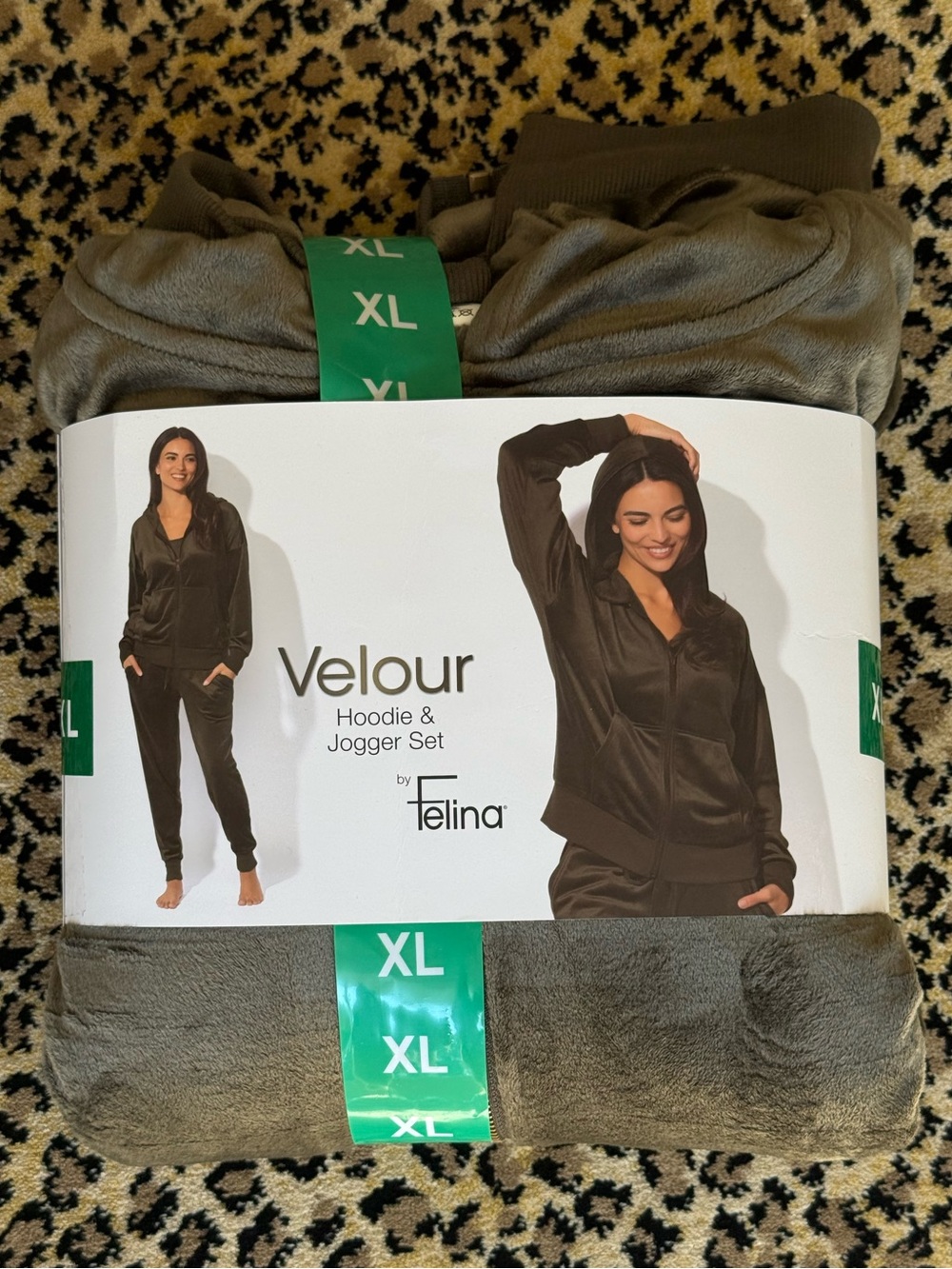 Velour Hoodie & Jogger Set (women’s XL) (NWT)